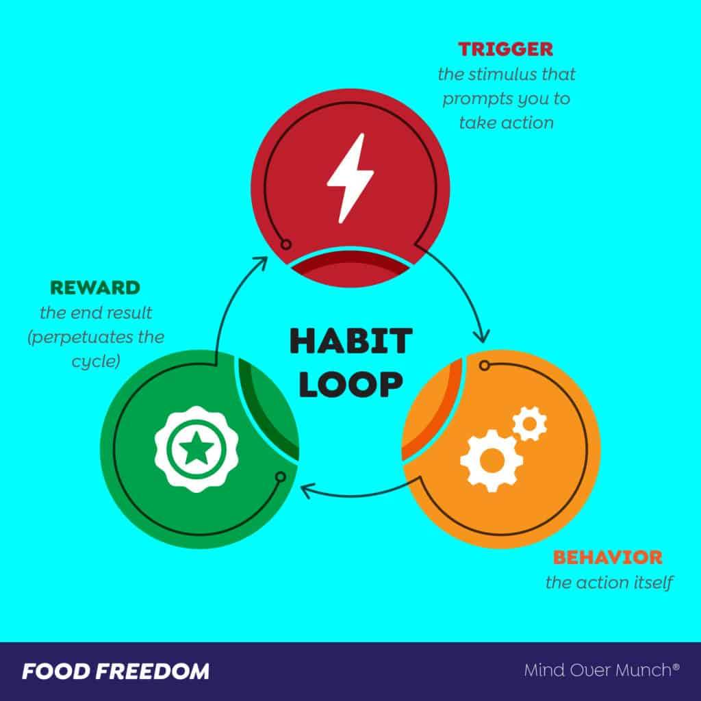 The Habit Loop - cue routine reward