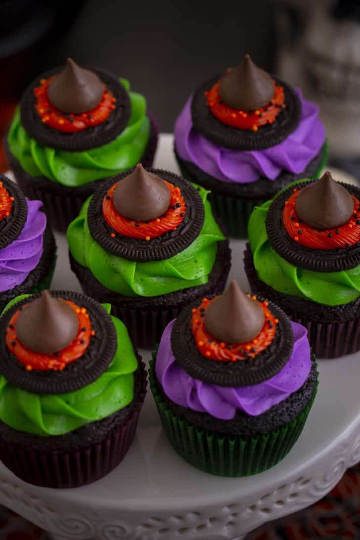 Halloween Witch Hat Cupcakes
