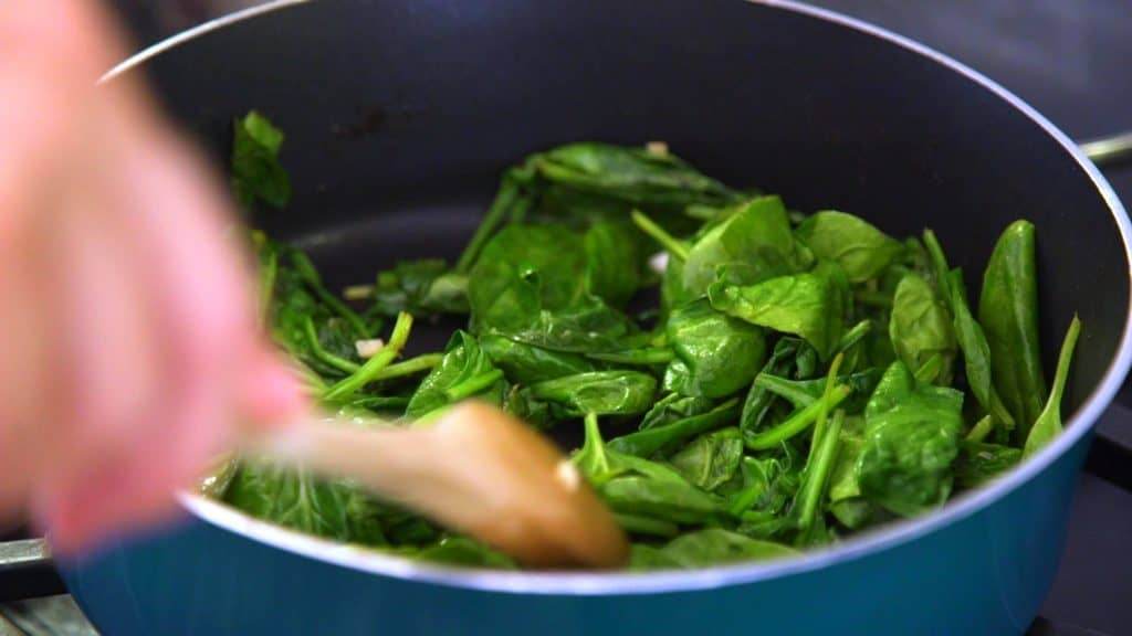 Skillet Veggies Sauteed Spinach