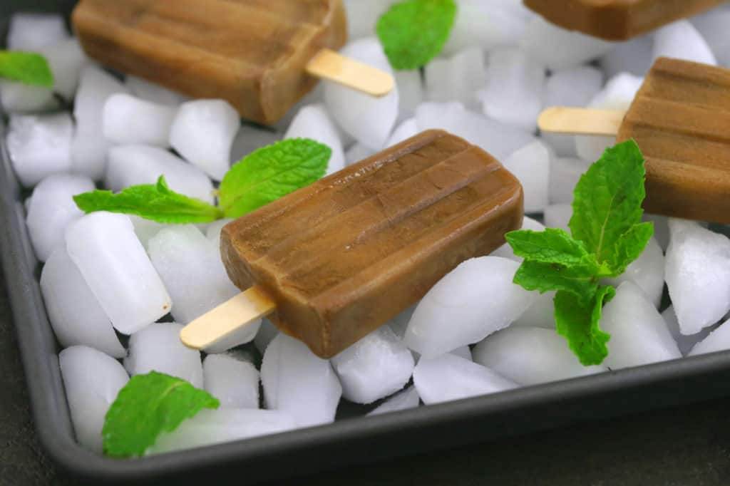 Mint Chocolate Coffee Popsicles