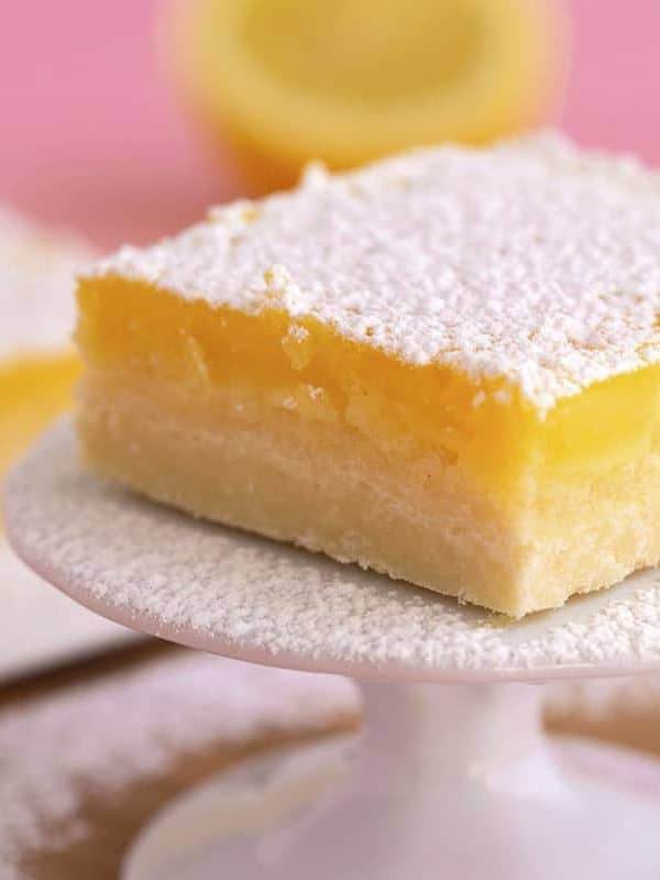 Low sugar lemon bars