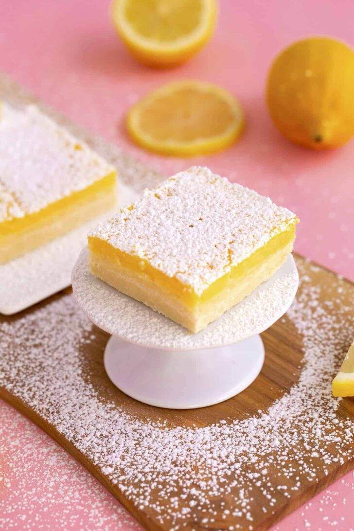 Healthy Lemon Bars Recipe