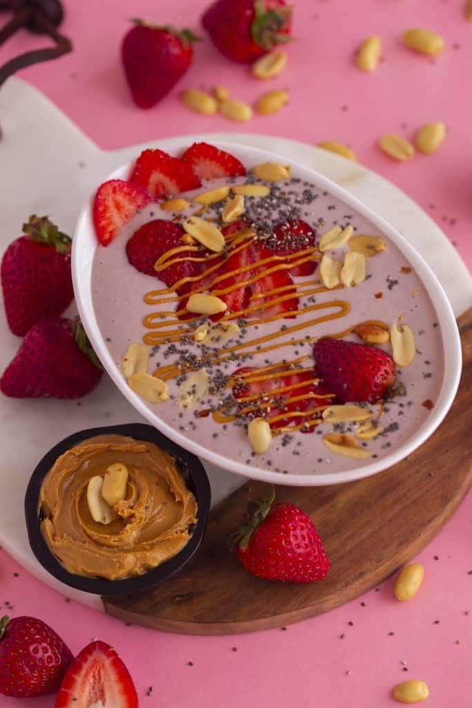 Strawberry Smoothie Bowl for kids