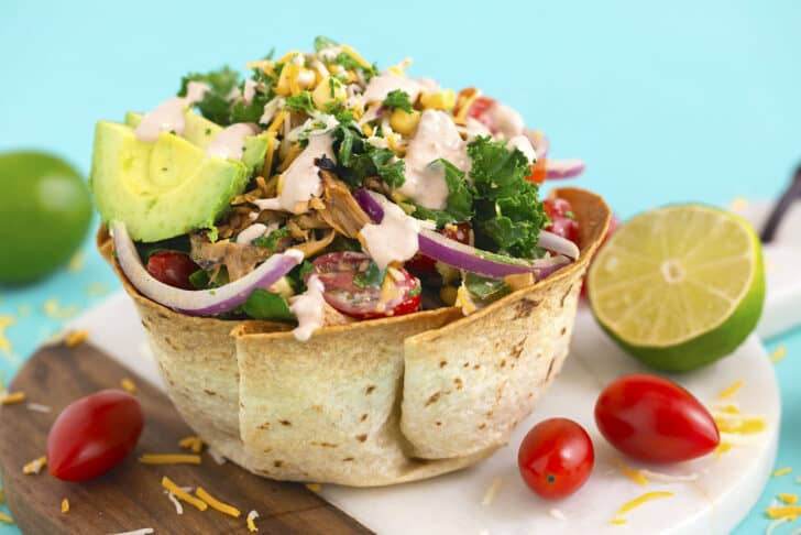 Baked Taco Bowls for Taco Salad