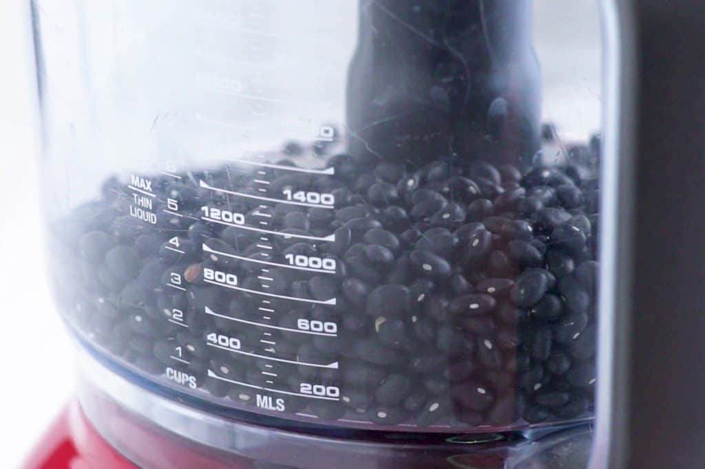 how to make black bean flour