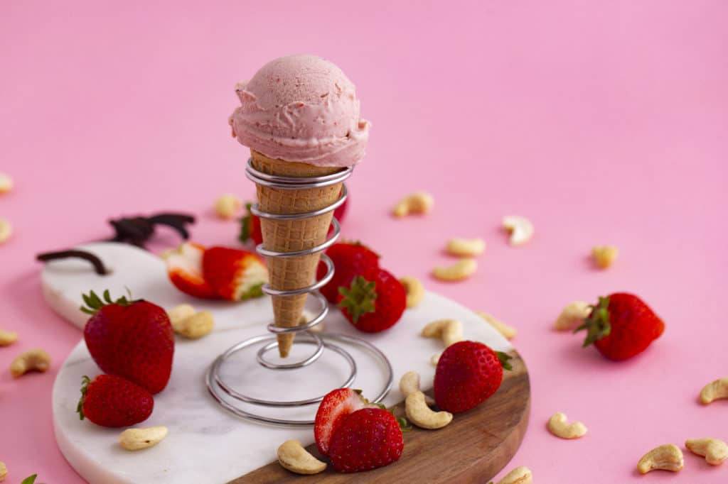 Dairy Free Strawberry Ice Cream