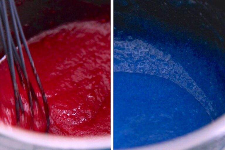 Heat the saucepan on the stovetop over medium-low heat for about 2 minutes, whisking continuously.