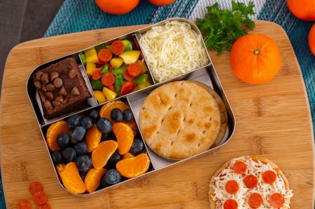 DIY pizza lunchables