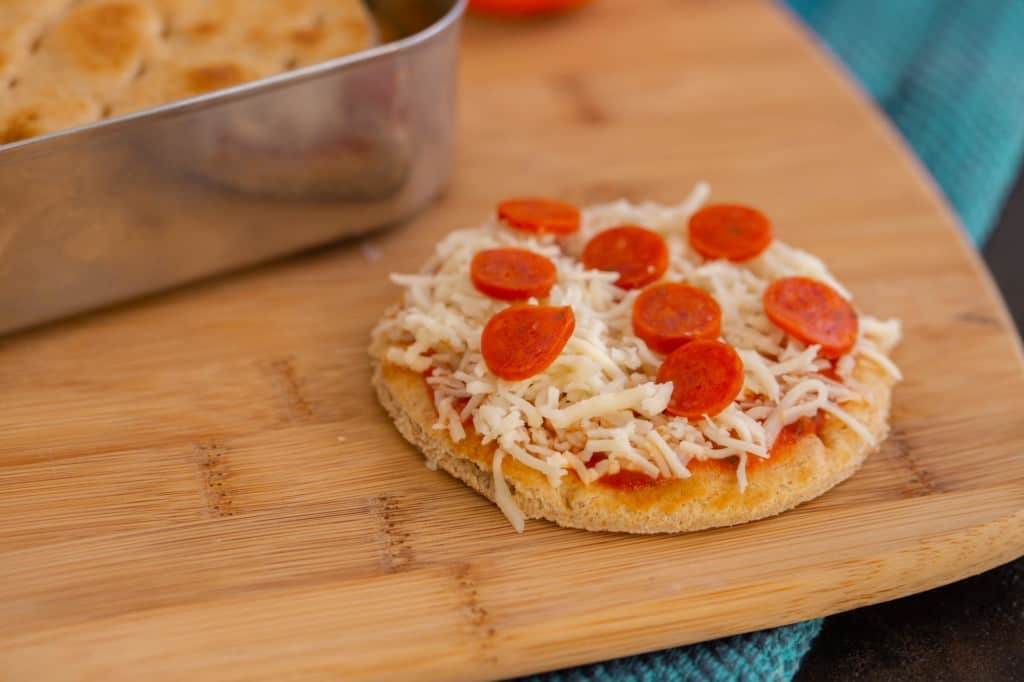 Mini cheese pizza lunchable