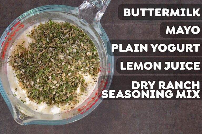 Homemade Buttermilk Dressing Ingredients