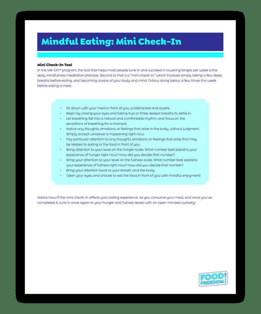 MB-Eat Mini Check-In Exercise