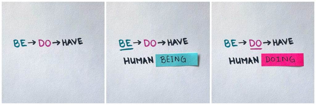 Changing your relationship with food through BEING, rather than DOING.