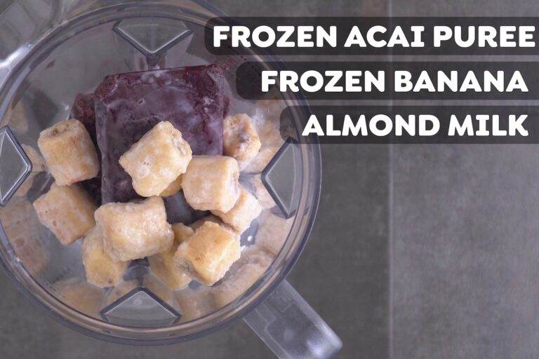 Easy Acai Bowl Base with Acai Puree & Banana