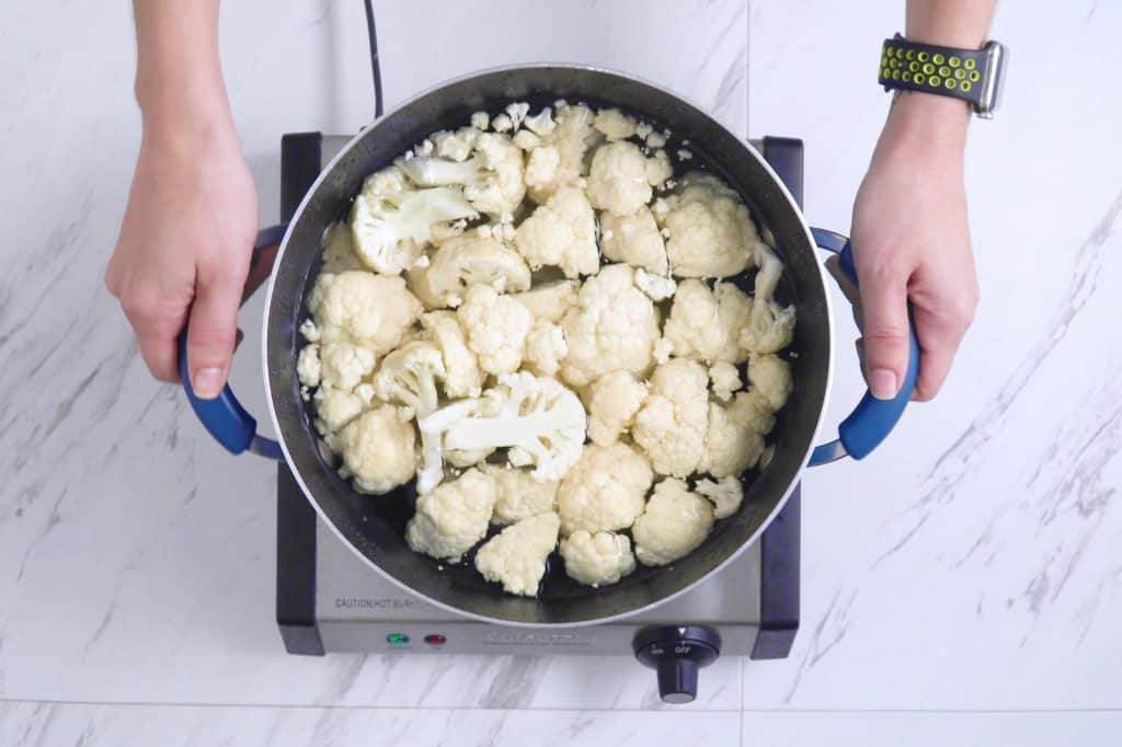 easy cauliflower mashed potatoes, easy healthy dinner side dishes, healthy mashed potatoes