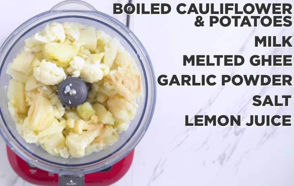 cauliflower mashed potatoes healthy, healthy meal prep for the week, easy healthy side dishes