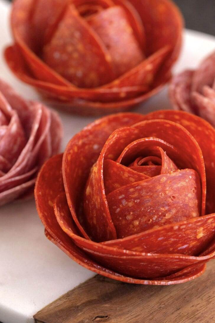 How to Make Meat Roses for a Charcuterie Board