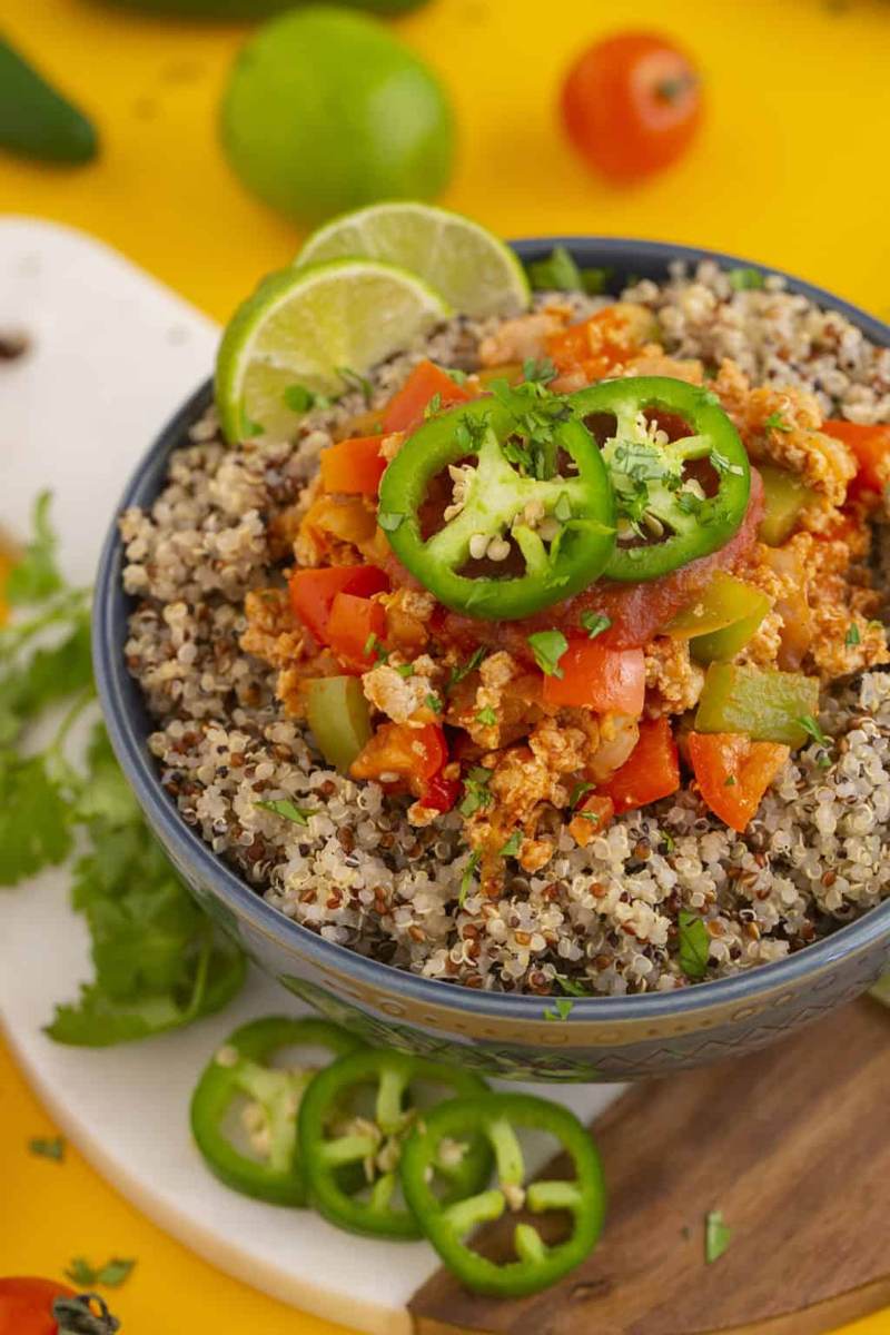 Meal Prep Chicken Burrito Bowl