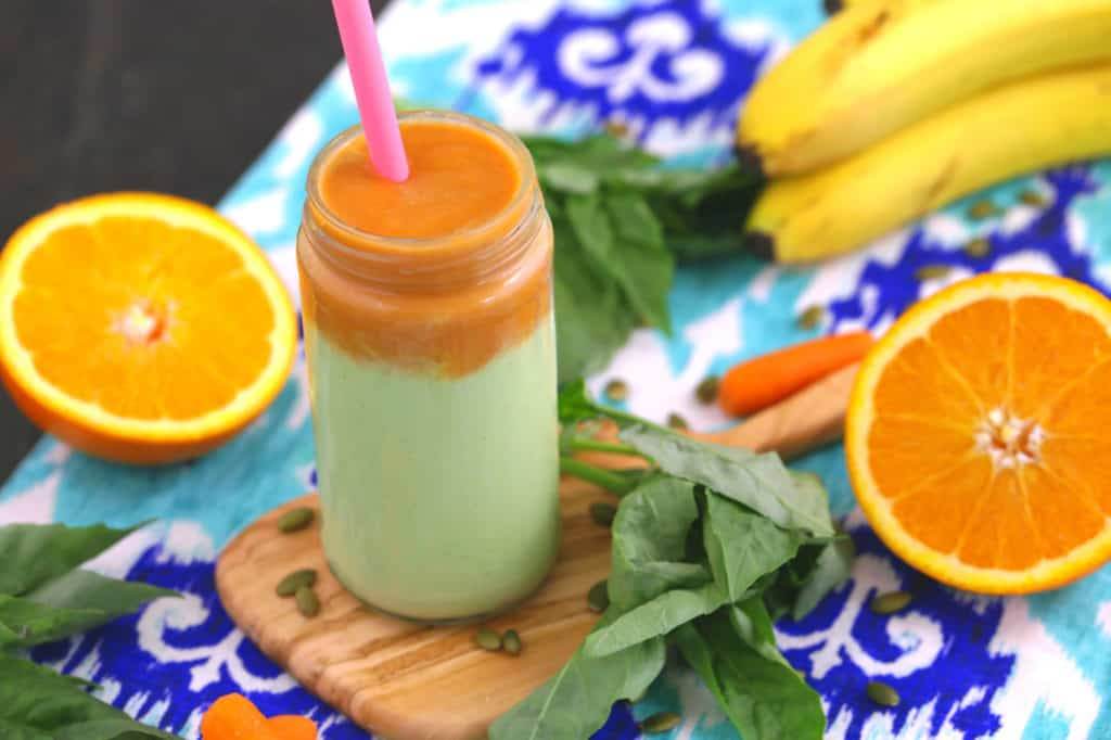 Orange Basil Immune Boosting Smoothie