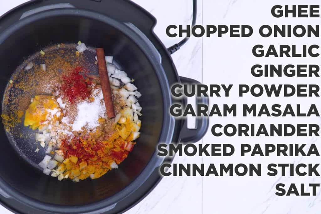 Indian butter chicken instant pot, how to make butter chicken, instant pot Indian recipes, how to saute in instant pot, easy instant pot butter chicken
