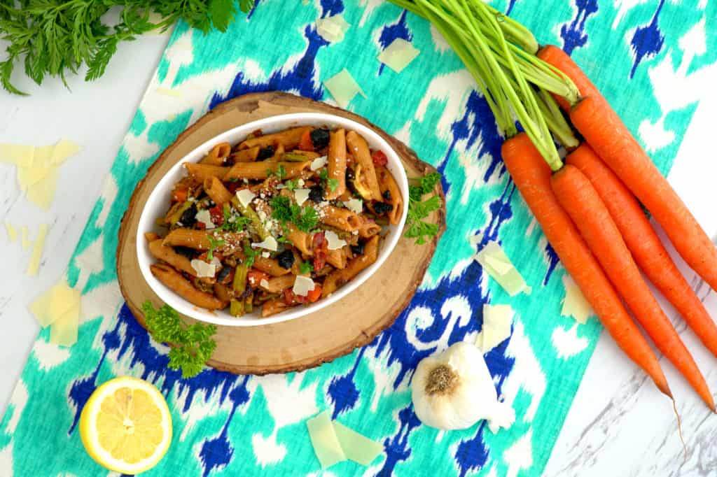 Instant Pot Pasta Primavera, pasta primavera recipe, pasta in instant pot, vegan pasta primavera, cooking pasta in instant pot, instapot recipes, vegetarian pressure cooker recipes, how to cook pasta in a pressure cooker