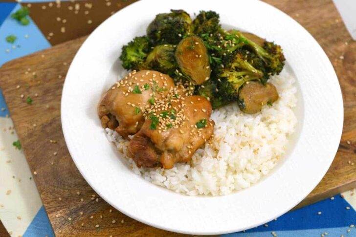 Instant Pot Teriyaki Chicken and Rice, teriyaki chicken instant pot, easy instant pot recipes, pressure cooker chicken and rice, easy instant pot dinner, dinner ideas for two, cheap meal prep, instant pot recipes chicken and rice