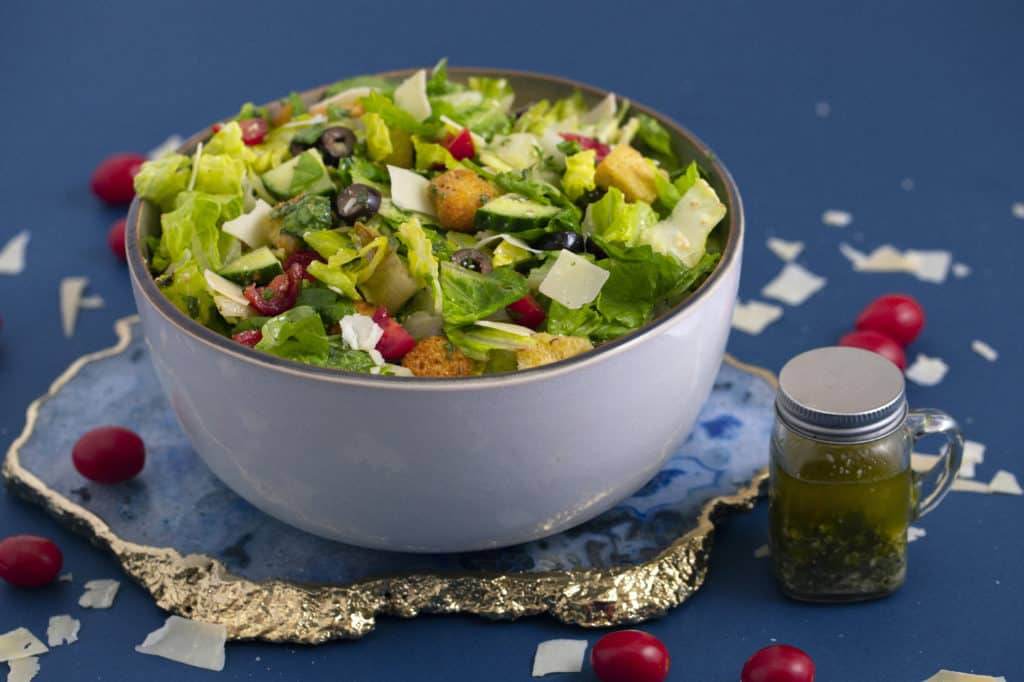 Easy Italian Salad Dressing & Salad