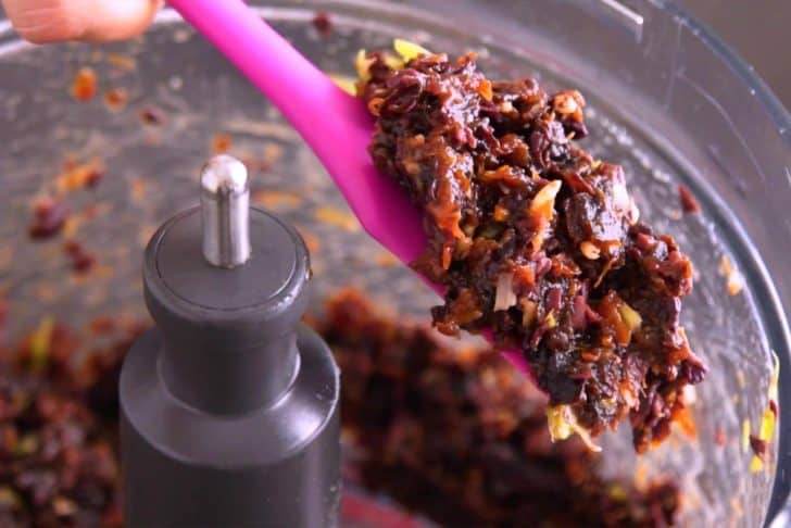 Pulse until finely chopped, without blending to a paste.