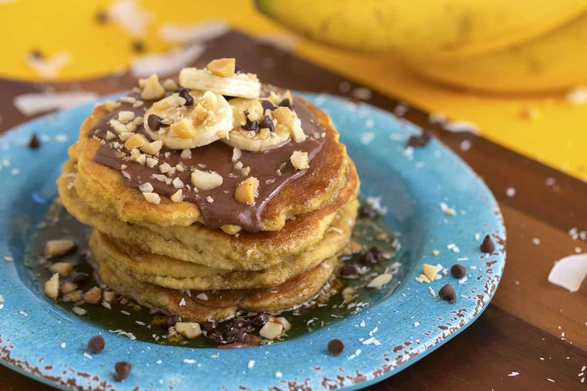 Coconut Flour Banana Pancakes