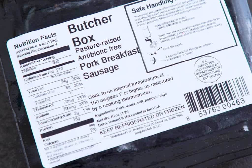 Butcher Box Sausage