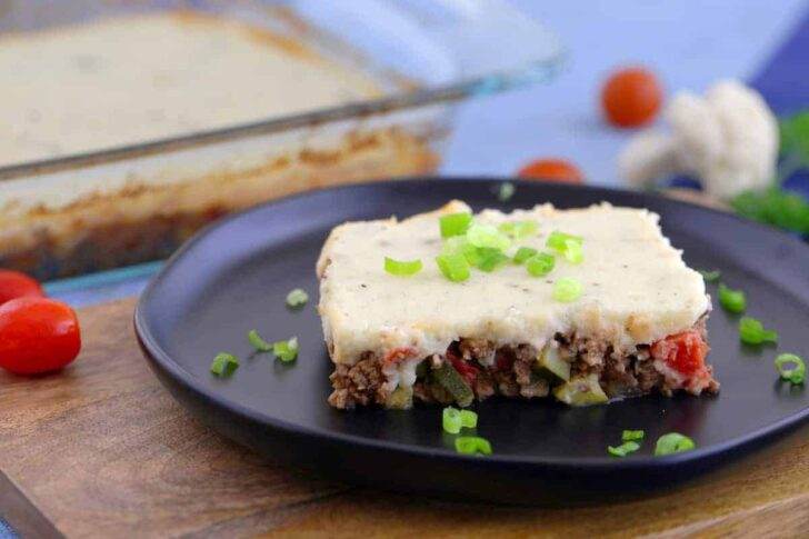 Keto Shepherd's Pie with Cauliflower Mash