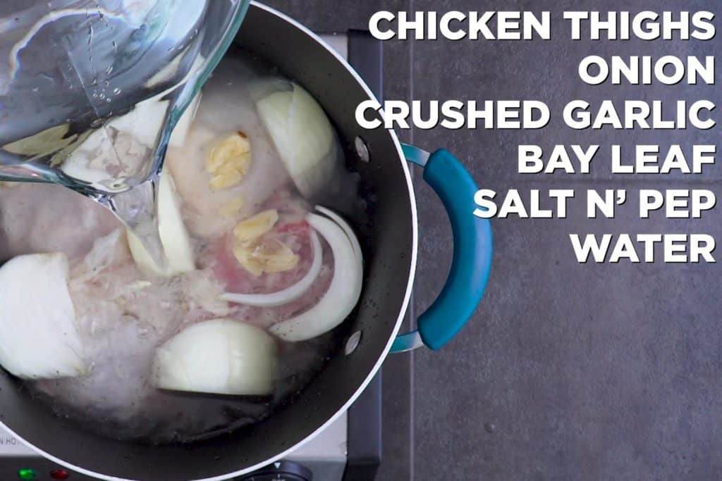 Shredded Chicken Thighs for Keto Chicken Casserole