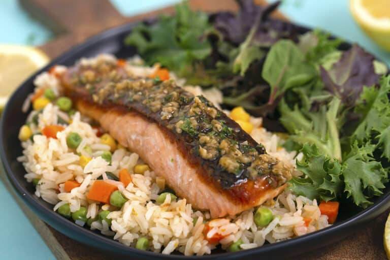 Salmon in a Lemon Butter Sauce