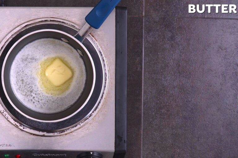 First, melt butter over medium heat and cook for 3-4 minutes, until lightly golden-brown with a nutty aroma.