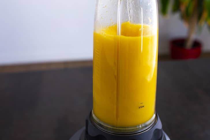 Blend mixture until smooth.