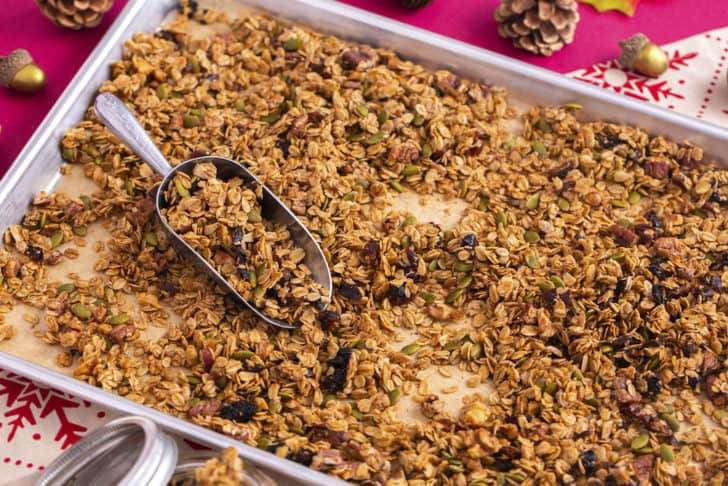 Healthy Maple Pecan Granola