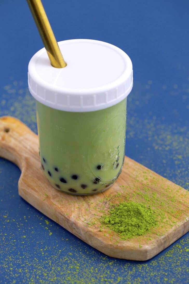 Matcha Milk Tea with Boba