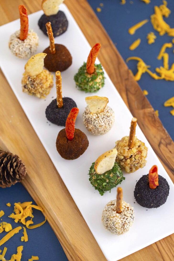 Mini Cheese Balls on a Stick