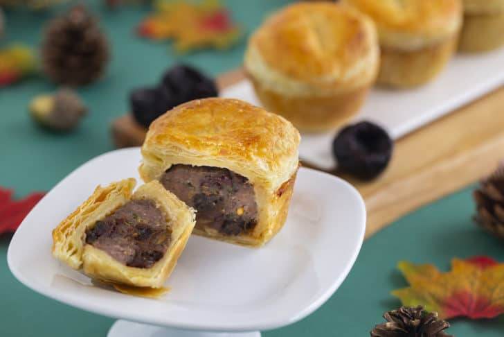 Mini hand pies with frozen puff pastry crust