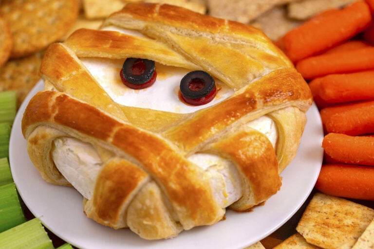 Baked Brie Mummy Appetizer