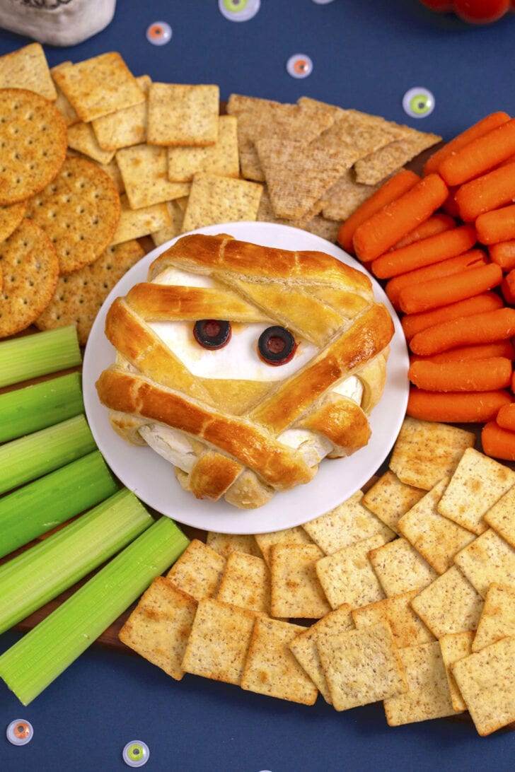Mummy Baked Brie in Puff Pastry