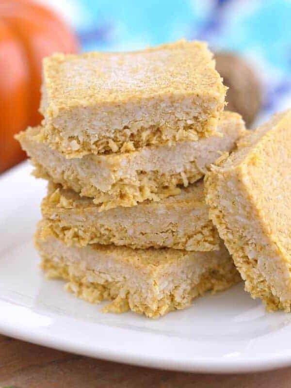 No Bake Pumpkin Coconut Bars