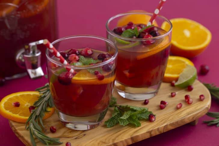 Alcoholic Holiday Punch