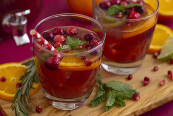 Holiday cranberry punch
