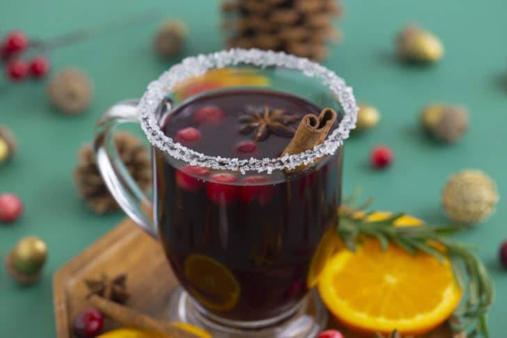Non Alcoholic Mulled Wine Mocktail