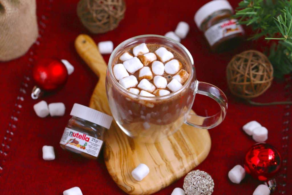 Nutella Hot Chocolate Recipe, how to make nutella hot chocolate, hot chocolate with nutella and milk, how to make nutella hot chocolate, hazelnut hot chocolate