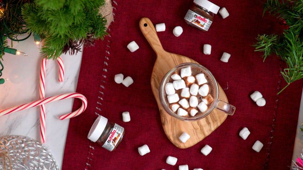 Nutella Hot Chocolate Recipe, how to make nutella hot chocolate, hot chocolate with nutella and milk, how to make nutella hot chocolate, hazelnut hot chocolate