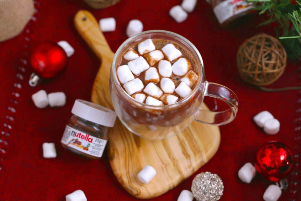 Nutella Hot Chocolate Recipe, how to make nutella hot chocolate, hot chocolate with nutella and milk, how to make nutella hot chocolate, hazelnut hot chocolate