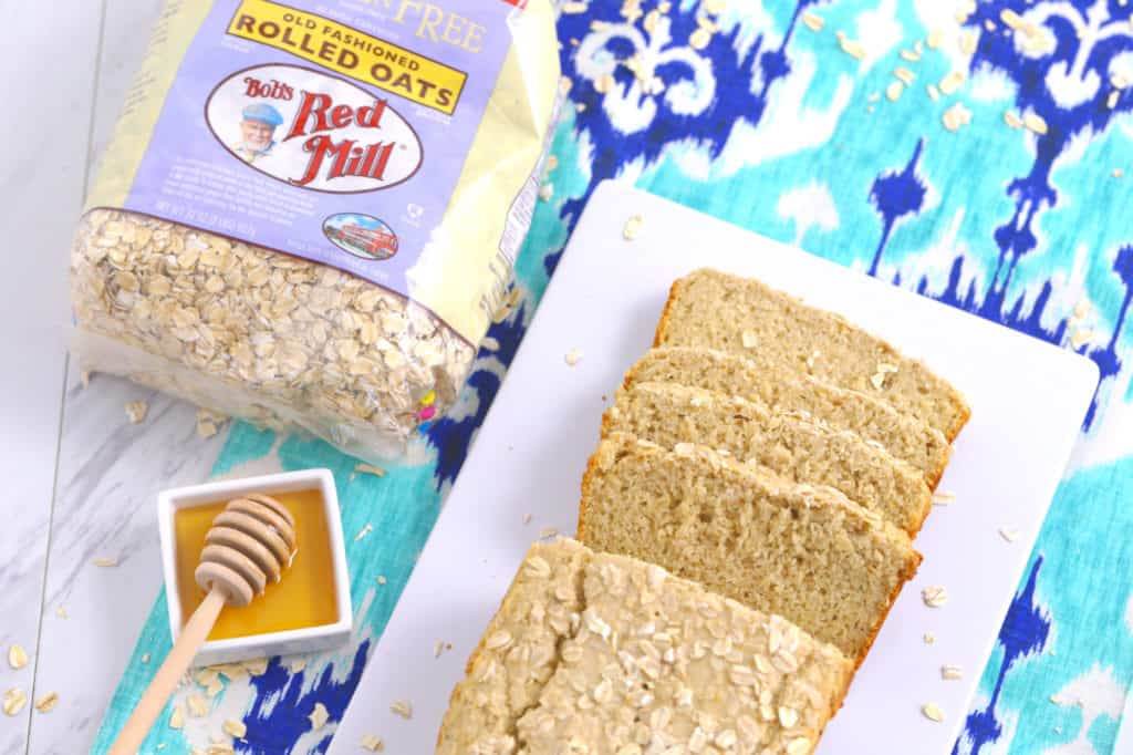 honey oat bread recipe, oat flour bread, gluten free oat bread recipe, gluten free bread recipe without yeast
