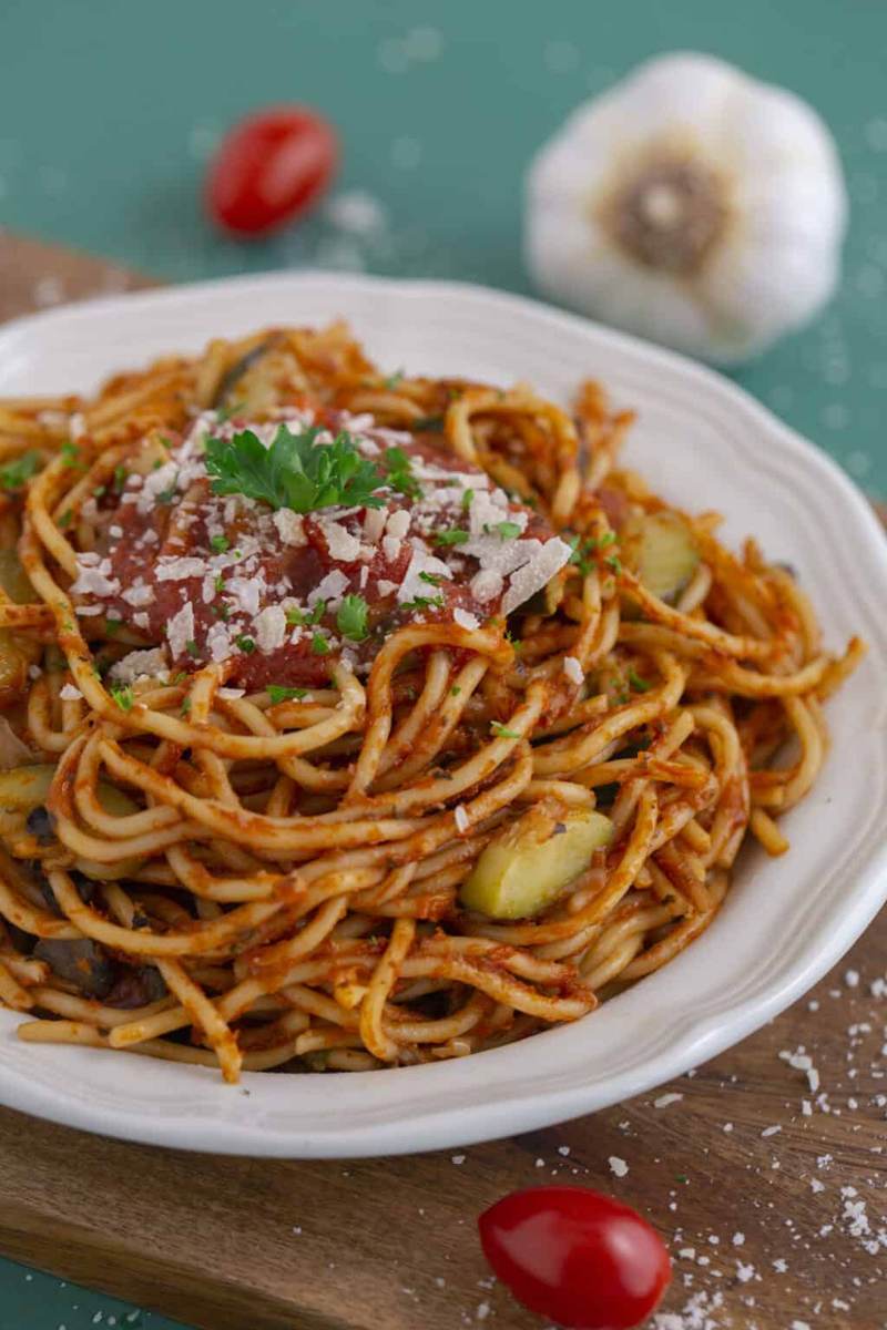 One Pot Veggie Spaghetti
