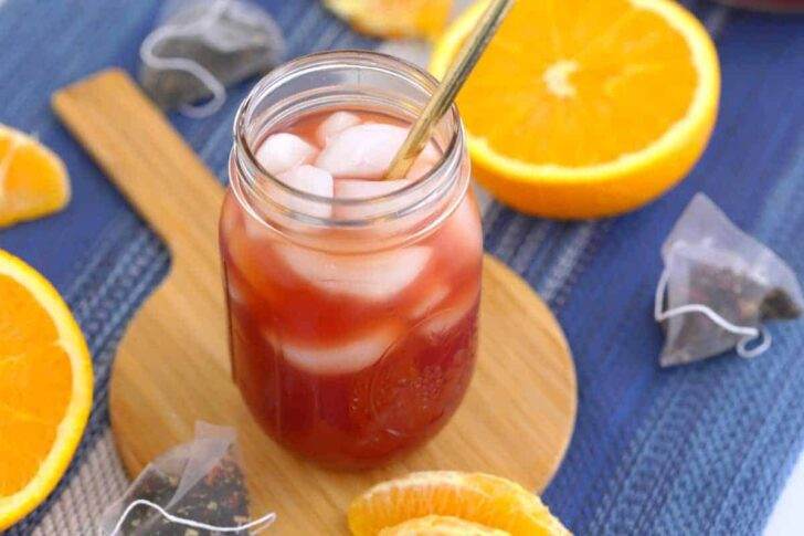Orange Pomegranate Iced Tea